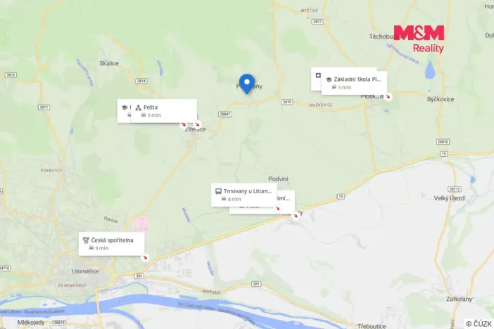 Prodej pozemku pro bydlení, Žitenice - Pohořany, 551 m2