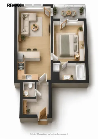 Prodej bytu 2+kk, Praha - Modřany, Zlochova, 55 m2