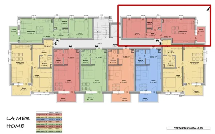 Prodej bytu 2+kk, Nesebar, Bulharsko, 48 m2
