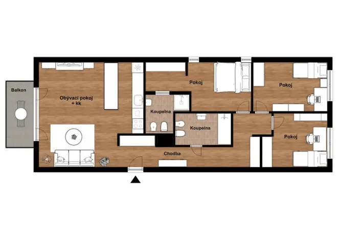 Prodej bytu 4+kk, Praha - Hlubočepy, Silurská, 94 m2