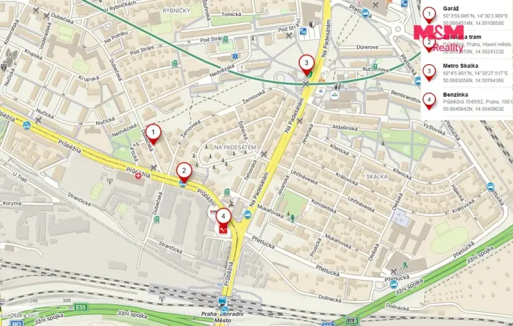 Pronájem garáže, Praha - Strašnice, Dubečská, 13 m2