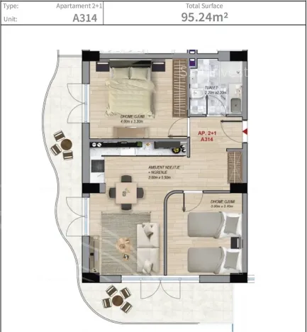 Prodej bytu 3+kk, Golem, kraj Tirana, Albánie, 95 m2