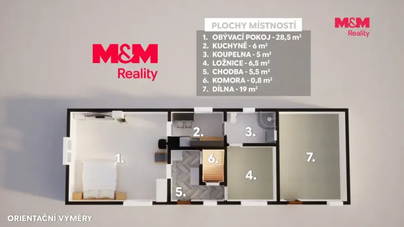 Prodej rodinného domu, Vyskeř, 52 m2