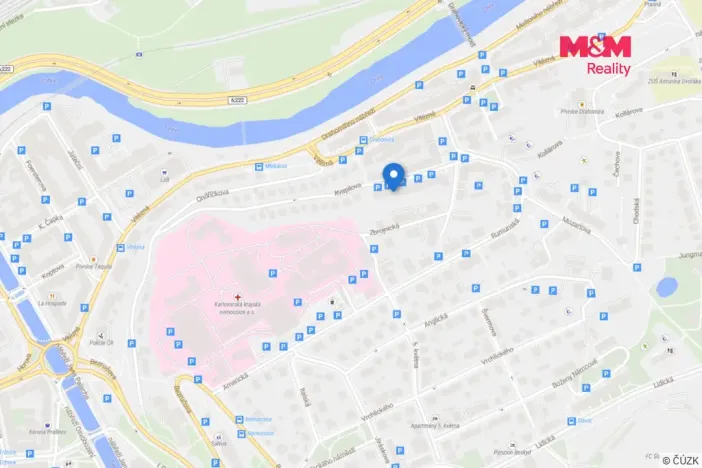 Pronájem bytu 2+kk, Karlovy Vary - Drahovice, Kvapilova, 37 m2