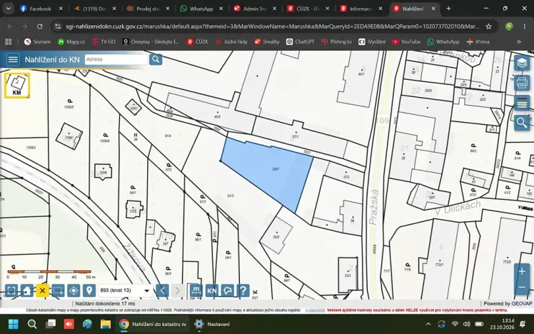 Prodej pozemku pro bydlení, Poříčí nad Sázavou, 1334 m2