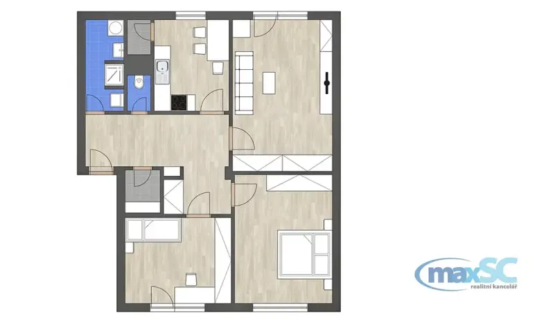 Prodej bytu 3+1, Hradec Králové, Pouchovská, 80 m2