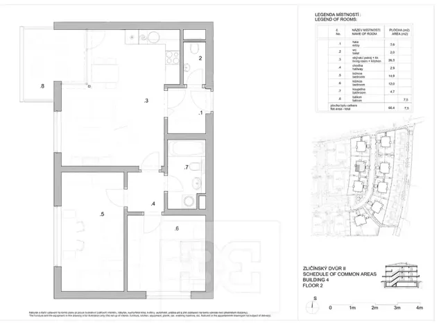 Prodej bytu 3+kk, Praha - Zličín, Lipovská, 75 m2