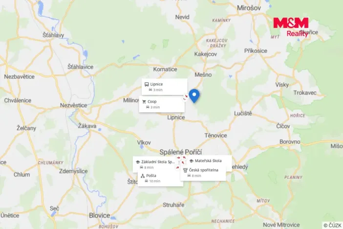Prodej pozemku pro bydlení, Spálené Poříčí - Lipnice, 799 m2