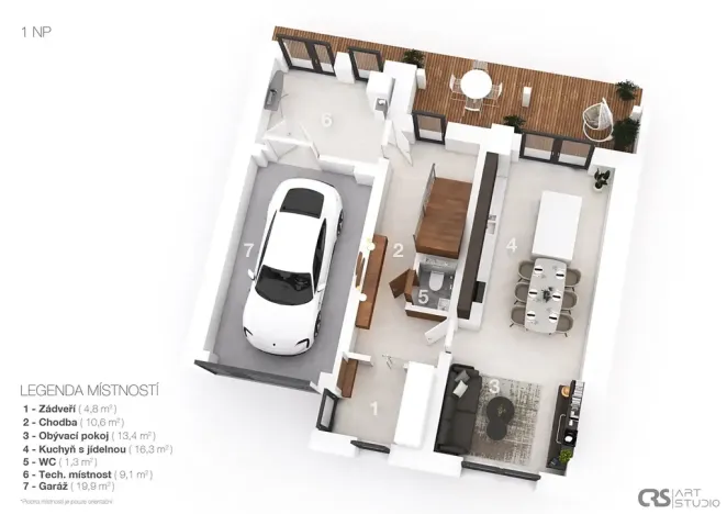 Pronájem rodinného domu, Kunštát, Sportovní, 210 m2