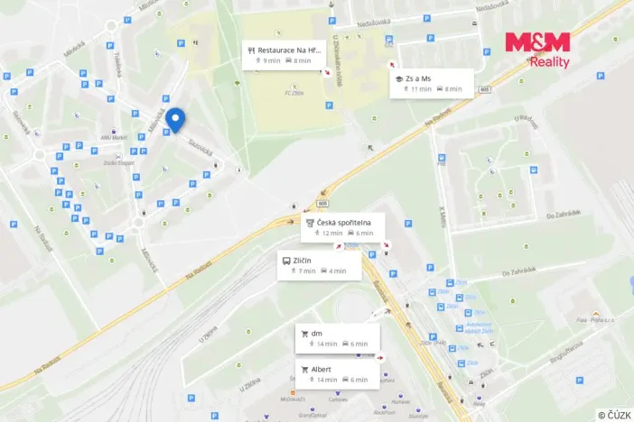 Pronájem bytu 2+kk, Praha, Sazovická, 47 m2
