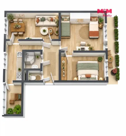 Prodej bytu 3+1, Chrudim - Chrudim IV, Pardubická, 62 m2