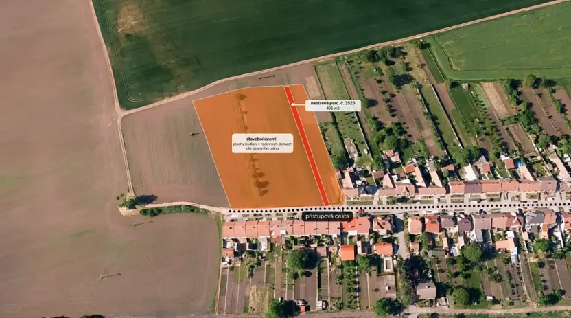 Prodej pozemku pro bydlení, Prušánky, 496 m2