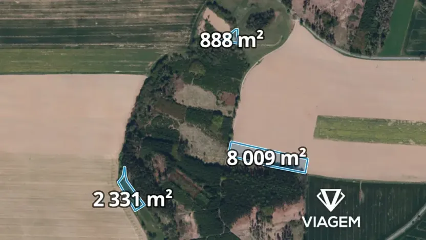 Prodej podílu pole, Habry, 1871 m2