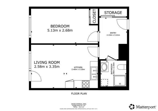 Pronájem bytu 2+kk, Praha - Řeporyje, Haenkeho, 47 m2
