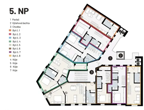 Prodej bytu 2+kk, Praha - Žižkov, Seifertova, 58 m2