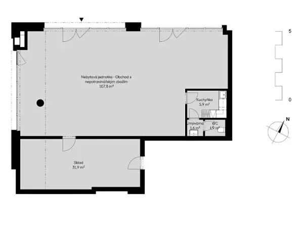 Prodej obchodního prostoru, Praha - Radlice, Výmolova, 149 m2
