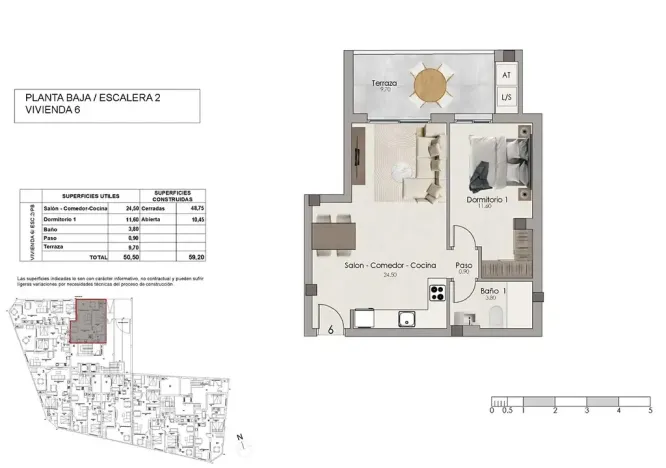Prodej bytu 2+kk, Santa Pola, Španělsko, 59 m2