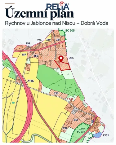 Prodej pozemku pro bydlení, Rychnov u Jablonce nad Nisou, 4960 m2
