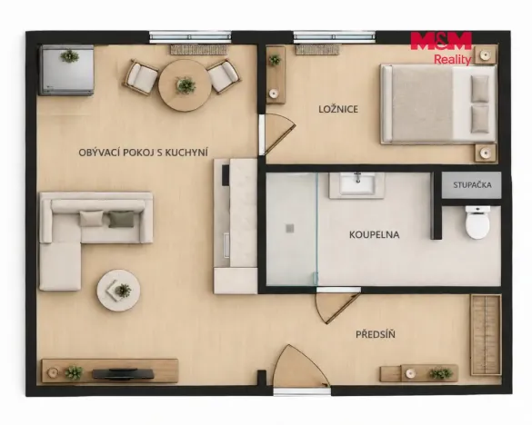 Pronájem bytu 2+kk, Nymburk, Jiřího Wolkera, 34 m2