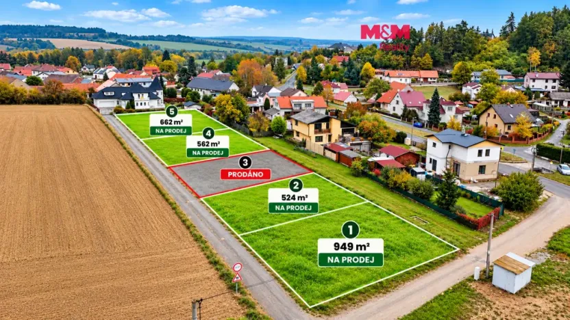 Prodej pozemku pro bydlení, Třemošná - Záluží, 949 m2