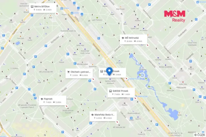 Prodej bytu 2+kk, Praha - Prosek, Vysočanská, 34 m2