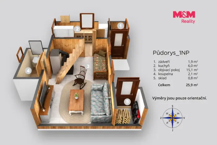 Prodej zahrady, Dobkovice - Prosetín, 619 m2