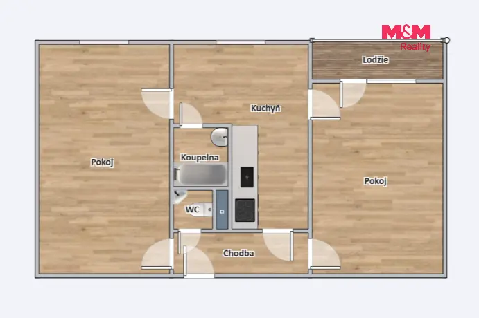 Prodej bytu 2+1, Světlá nad Sázavou, Sázavská, 60 m2