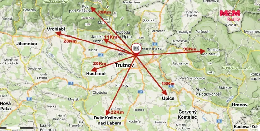 Prodej bytu 1+kk, Trutnov - Horní Staré Město, Sněženková, 33 m2