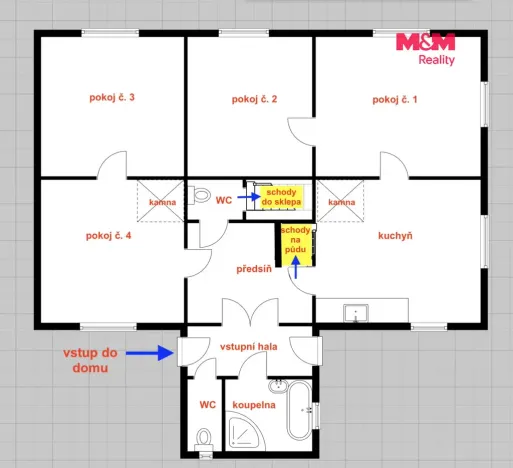 Prodej rodinného domu, Krásná, 170 m2