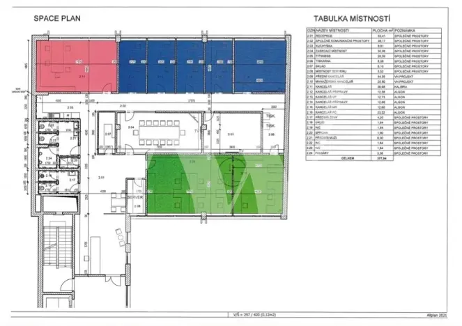 Pronájem kanceláře, Praha - Holešovice, Dělnická, 441 m2