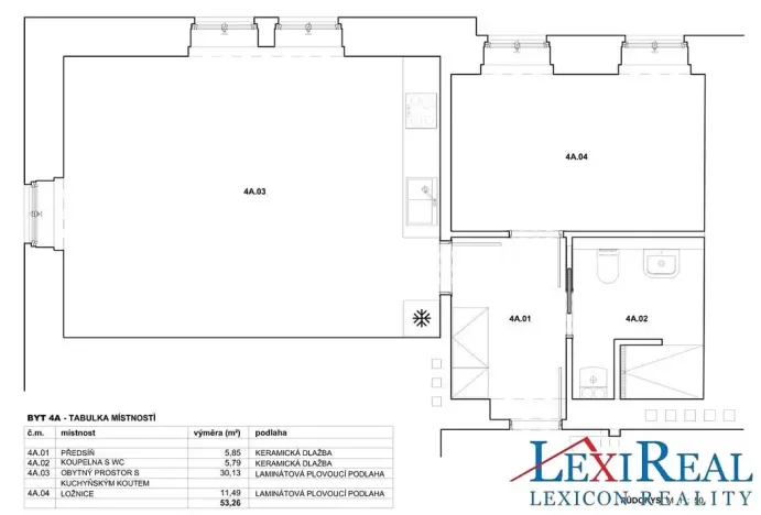 Pronájem bytu 2+kk, Praha - Žižkov, Chlumova, 53 m2