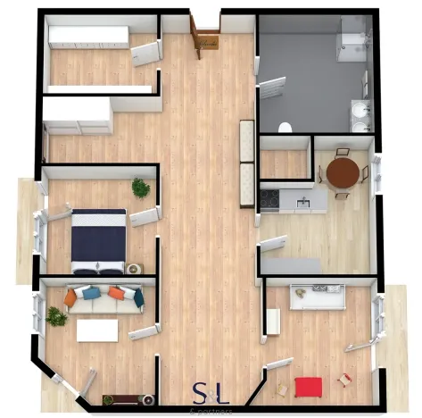 Pronájem bytu 3+1, Chomutov, Bezručova, 83 m2
