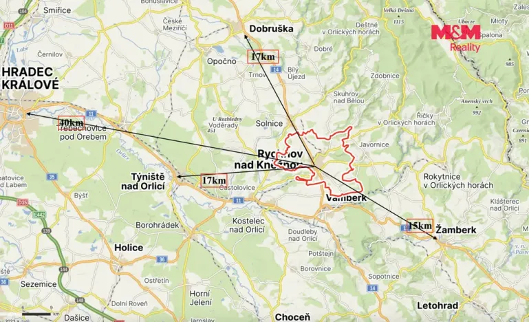 Pronájem bytu 2+kk, Rychnov nad Kněžnou, Mírová, 50 m2