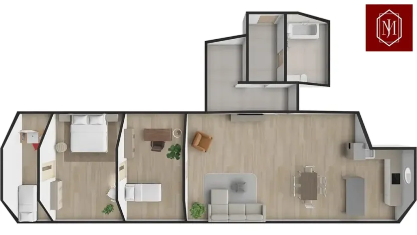 Prodej bytu 3+kk, Jihlava, Srázná, 100 m2